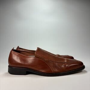 Cole Haan Brown Leather Slip On Loafers Low Top Dress Shoes Men's Size 14M